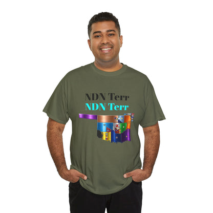 NDN Terr Oklahoma Map Tee — Native Pride Graphic T-Shirt with Arrows