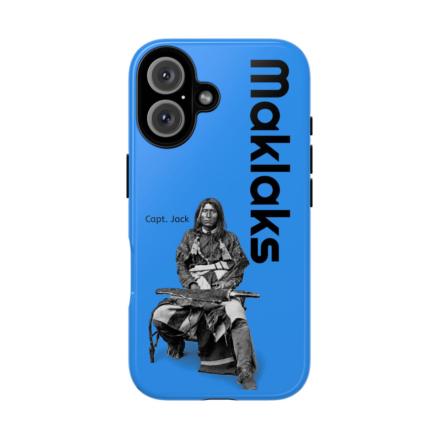 Modoc Blue 'Maklaks' Tough Phone Case with Eagle Drum Design
