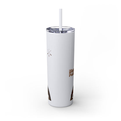 Miami 20oz Skinny Tumbler with Straw — Native Chief Portrait Travel Cup