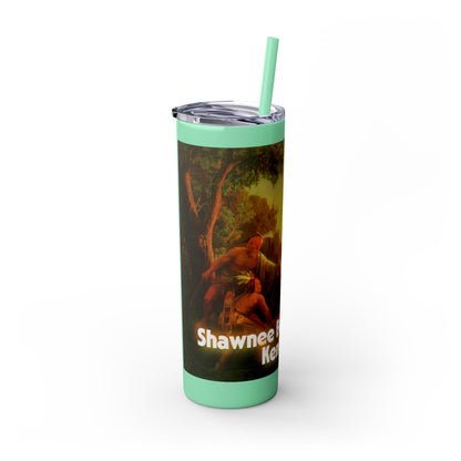 Shawnee East Skinny Tumbler with Straw, 20oz