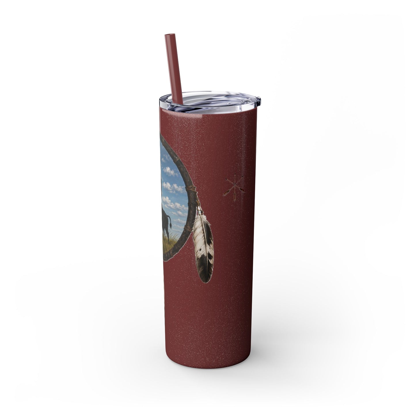 Quapaw Buffalo Skinny Tumbler 20oz — Ogahpahka Design