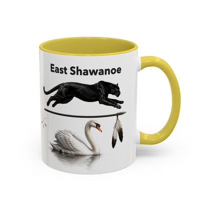 Shawnee East Shawanoe Mascot Panther & Swan Coffee Mug (11oz/15oz)
