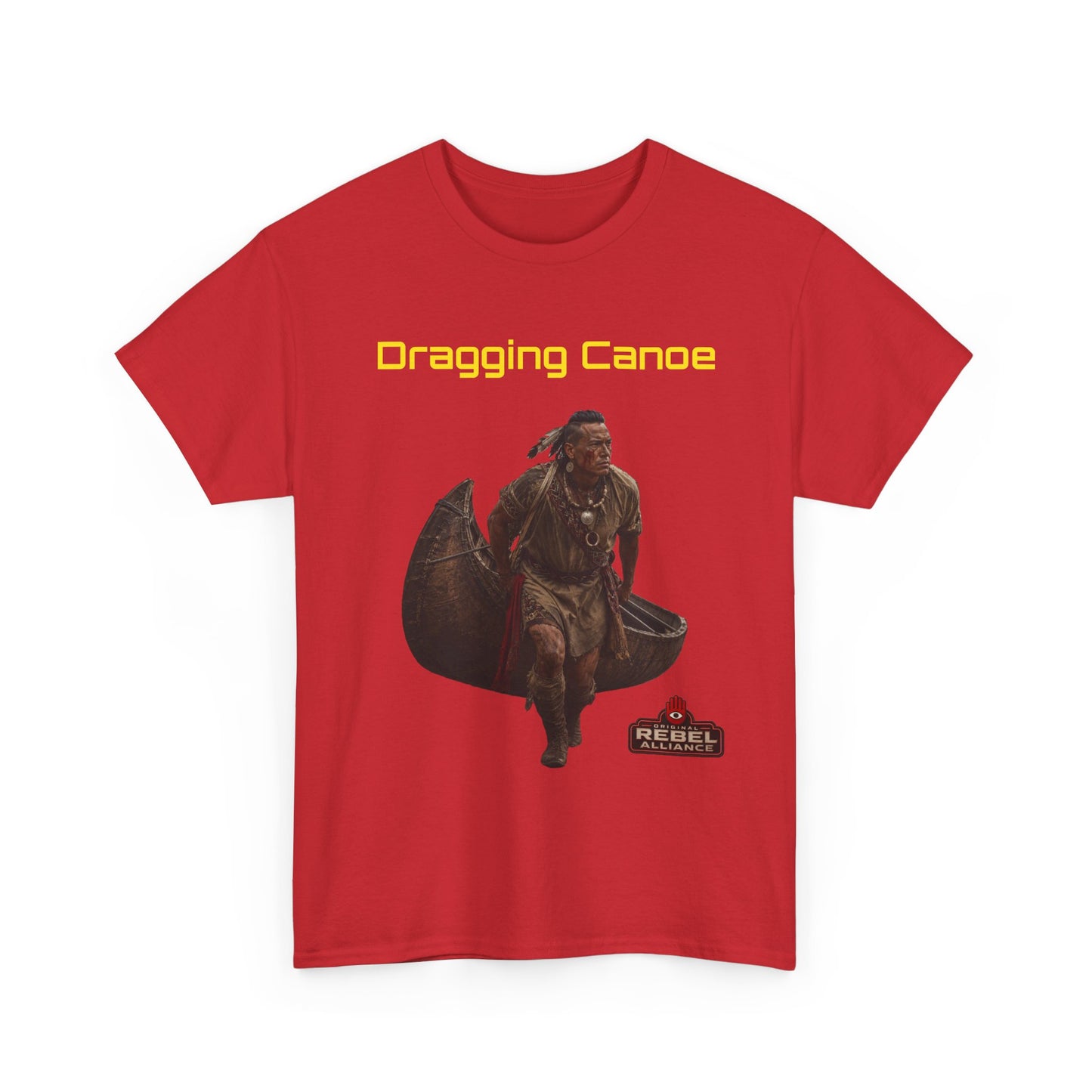 Dragging Canoe Canoe Warrior T-Shirt — Native American Historical Tribute Tee