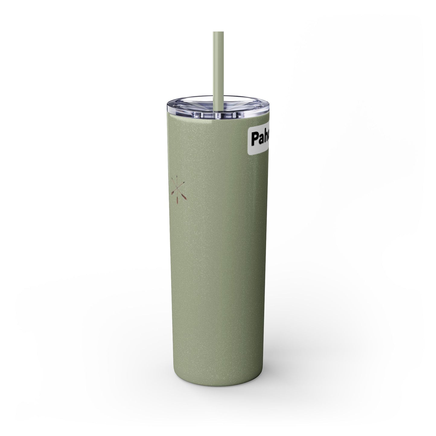 Iowa 20oz Skinny Tumbler with Native Dreamcatcher Design - 'Pahodje' Travel Straw Cup