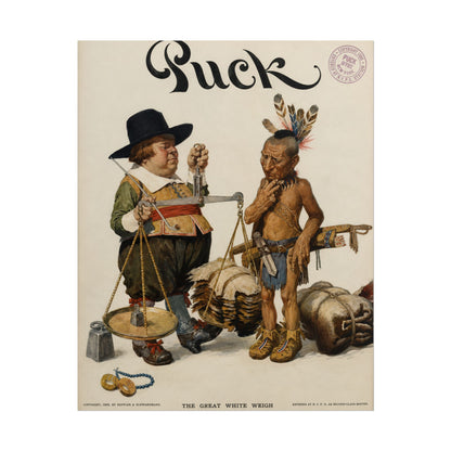 Puck Magazine Cover Rolled Poster - "The Great White Hopes"