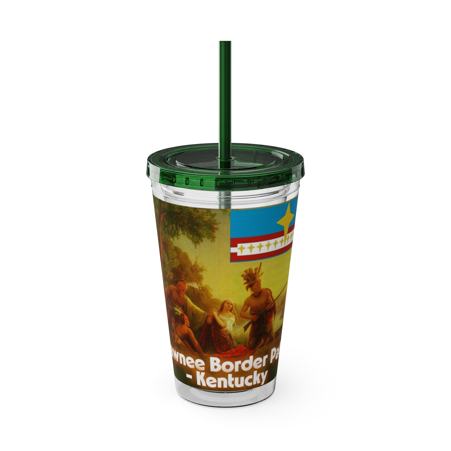 Shawnee N Sunsplash Tumbler with Straw, 16oz