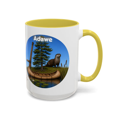 Ottawa Adawe Otter Canoe Mug — Nature Wildlife Coffee Cup (11oz & 15oz)