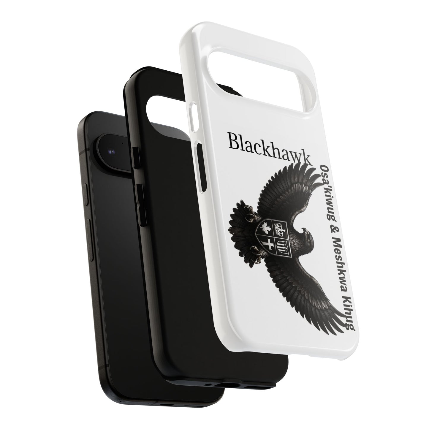 Sac&Fox Phone Case — 'Blackhawk' Raven Crest Protective Tough Case