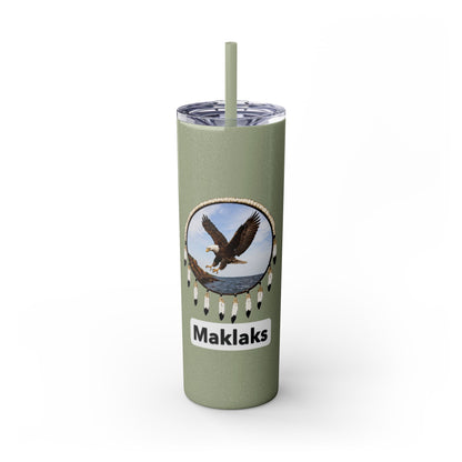 Modoc Eagle Skinny Tumbler – 20oz Straw Travel Cup (Maklaks)