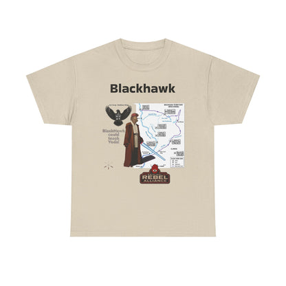 Blackhawk Rebel Trail Vintage Map Graphic T-Shirt