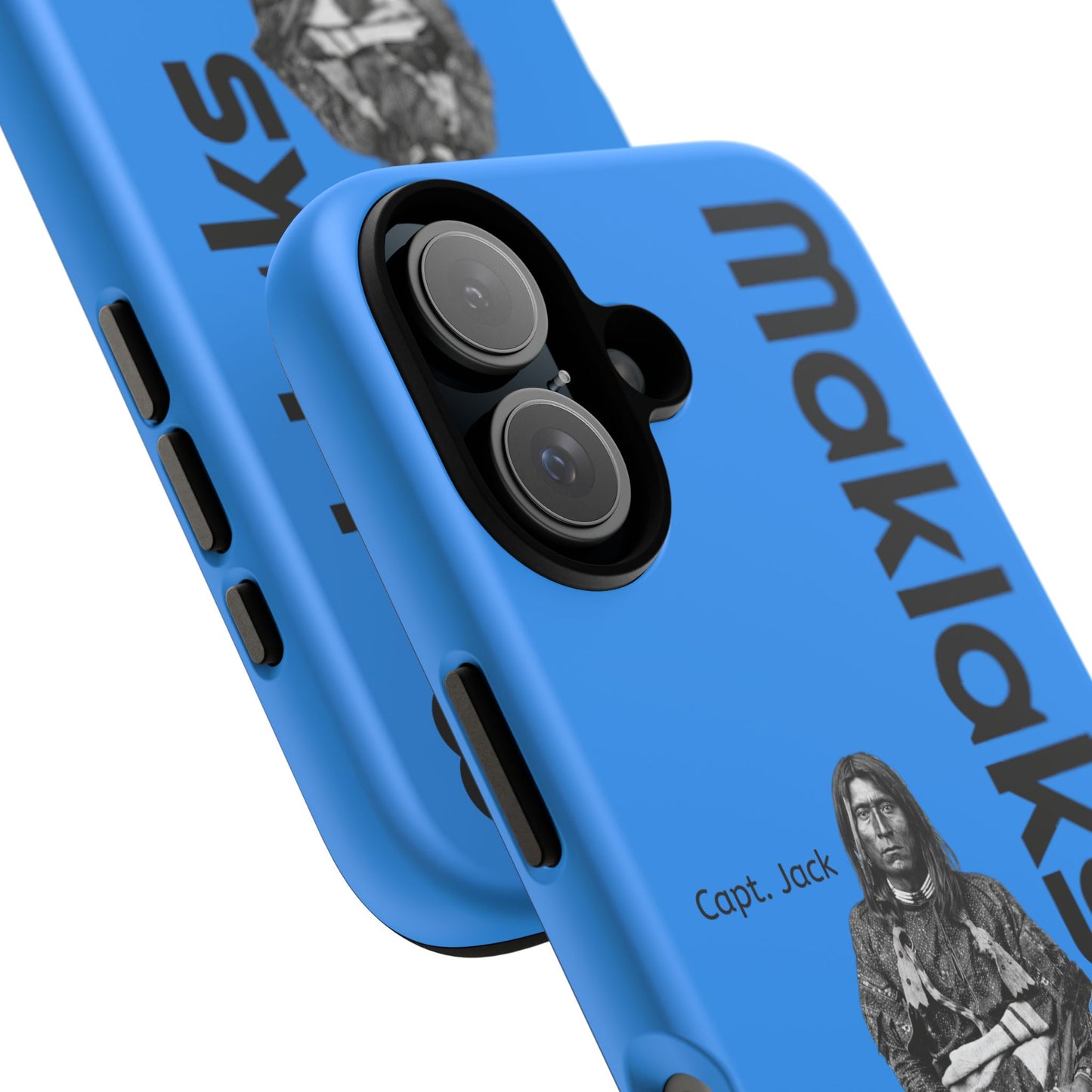 Modoc Blue 'Maklaks' Tough Phone Case with Eagle Drum Design
