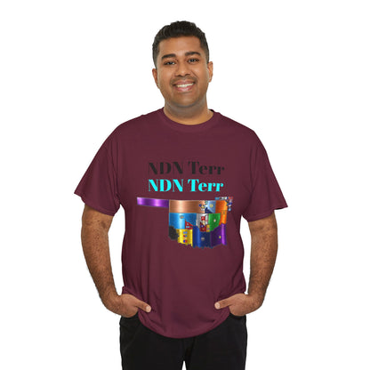 NDN Terr Oklahoma Map Tee — Native Pride Graphic T-Shirt with Arrows