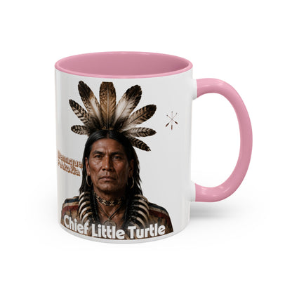Miami Ceramic Mug — 'Chief Little Turtle' Native Warrior Portrait (11oz & 15oz)