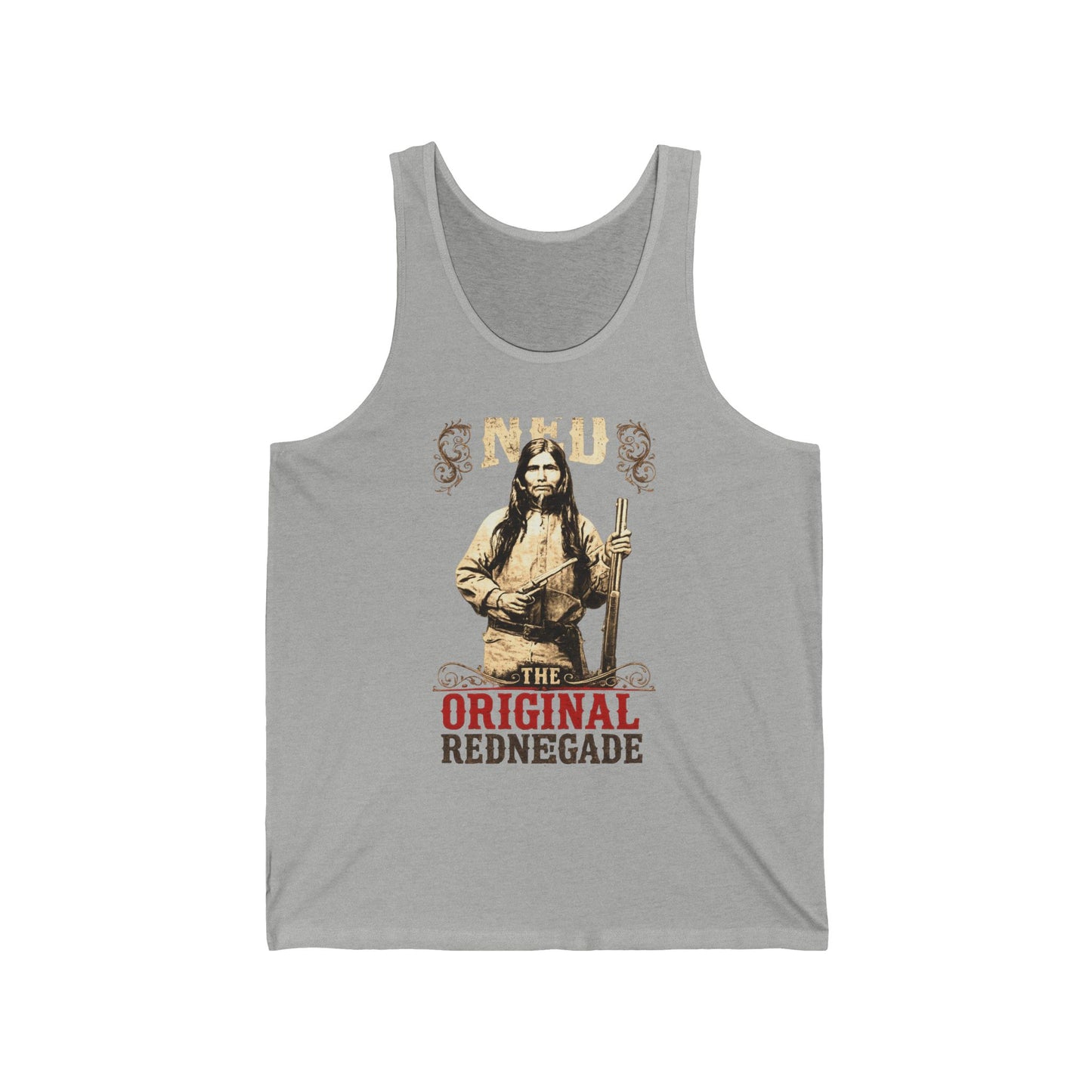 Original Rednegade Tank Top — Vintage Native American Warrior Graphic