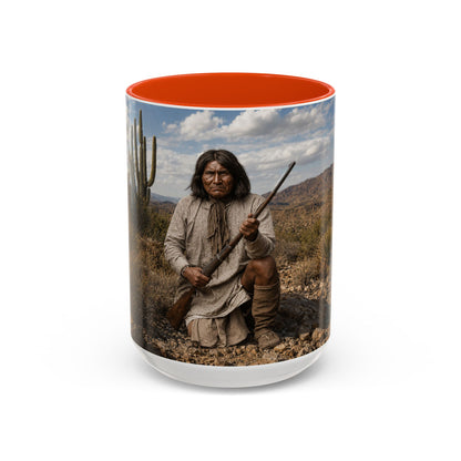 Ft. Sill Apache Desert Scene Coffee Mug — 'N'de' Southwest Landscape 11/15oz