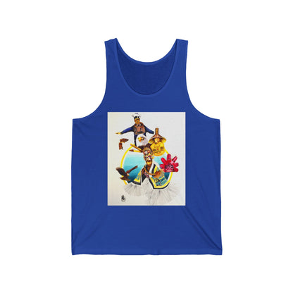 Tlingit Tank Top — Retro Beach Graphic Jersey Tank