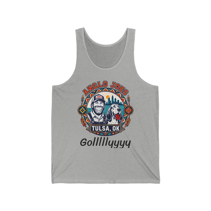 Anglo Joe's Tulsa, OK Fishing Tank Top — 'Gollllllyyyy' Retro Outdoor Tee