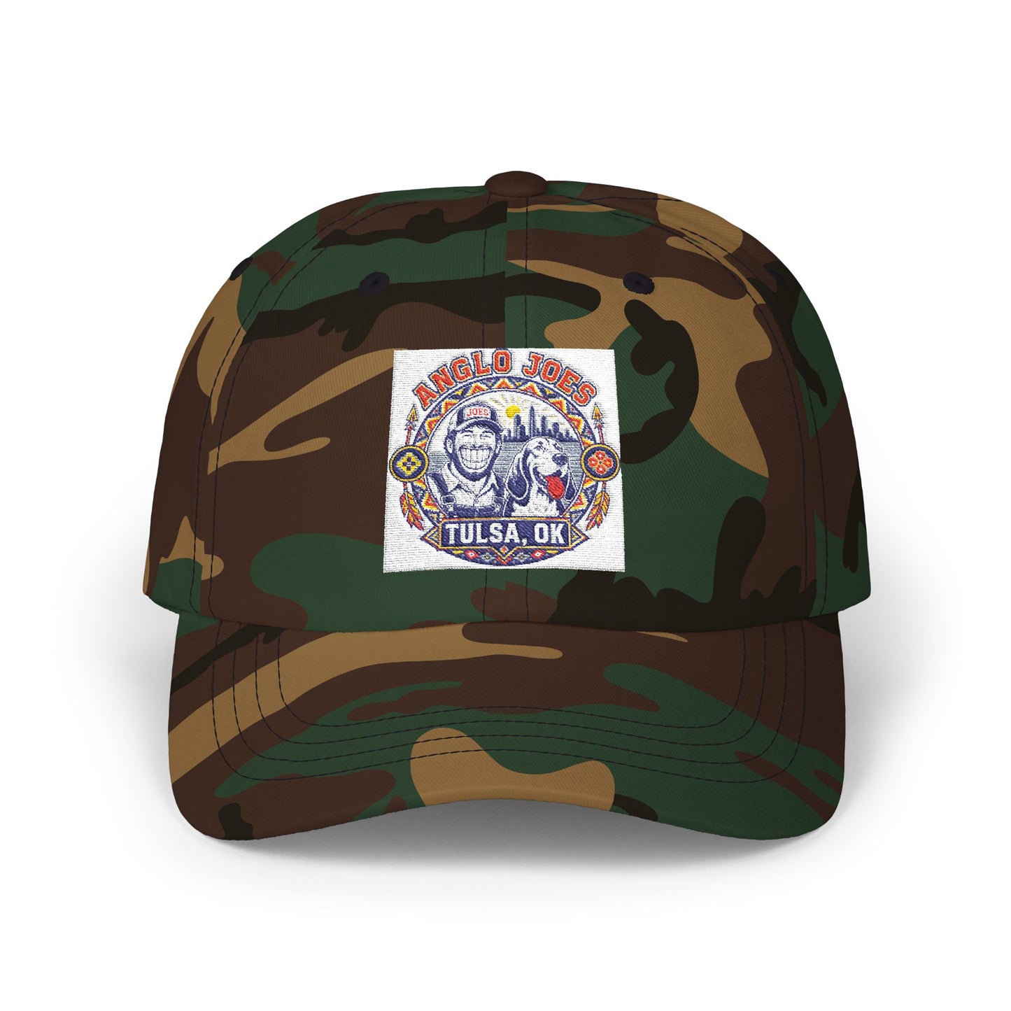 Tulsa OK Vintage Bison Patch Dad Cap
