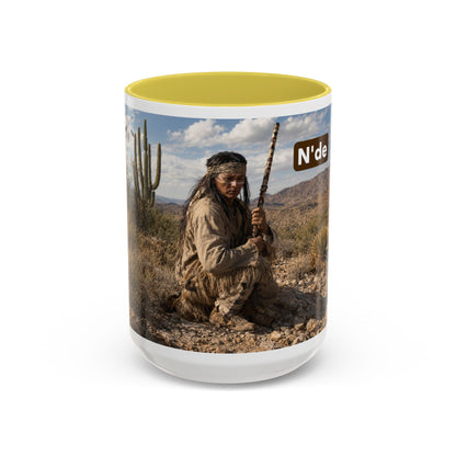 Ft. Sill Apache Desert Scene Coffee Mug — 'N'de' Southwest Landscape 11/15oz