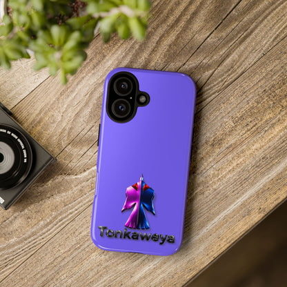 Tonkawa Phone Case — Tonkkaweya Sunrise Design (Protective Purple Hard Shell)