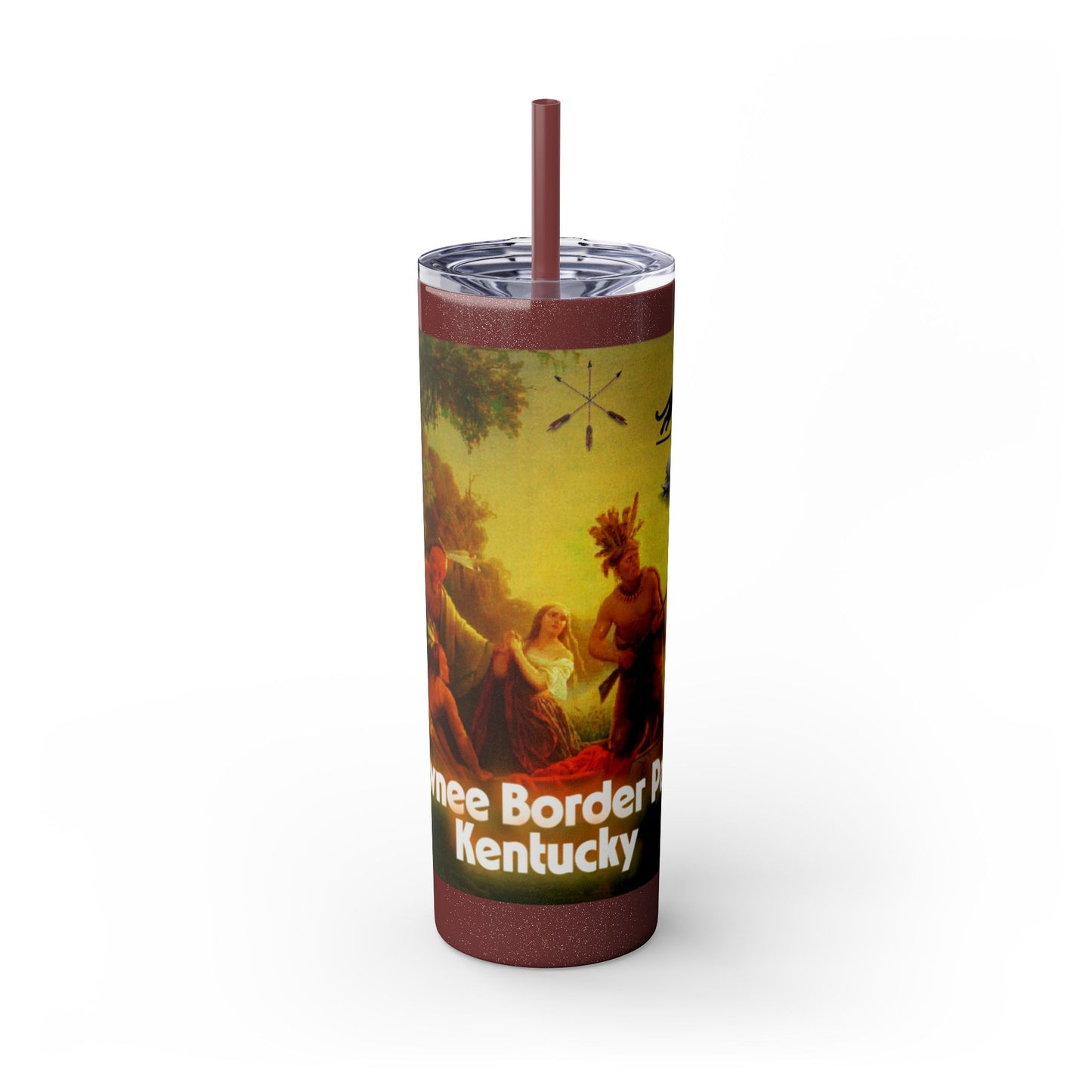 Shawnee East Skinny Tumbler with Straw, 20oz