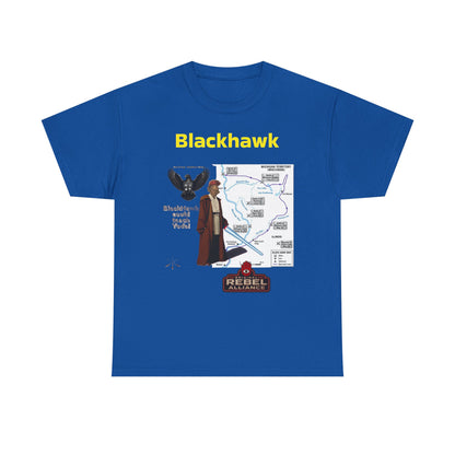 Blackhawk Rebel Trail Vintage Map Graphic T-Shirt