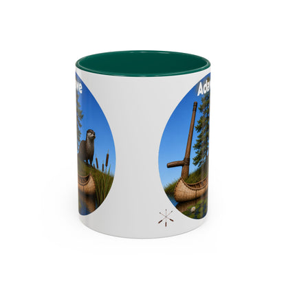 Ottawa Adawe Otter Canoe Mug — Nature Wildlife Coffee Cup (11oz & 15oz)