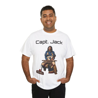 Capt. Jack Graphic Tee — Vintage Captain Illustration Shirt