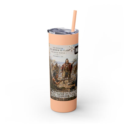 Miami Tribe Historical Skinny Tumbler 20oz — Native American Heritage Travel Cup