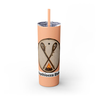Thlopthlocco Skinny Tumbler with Straw, 20oz