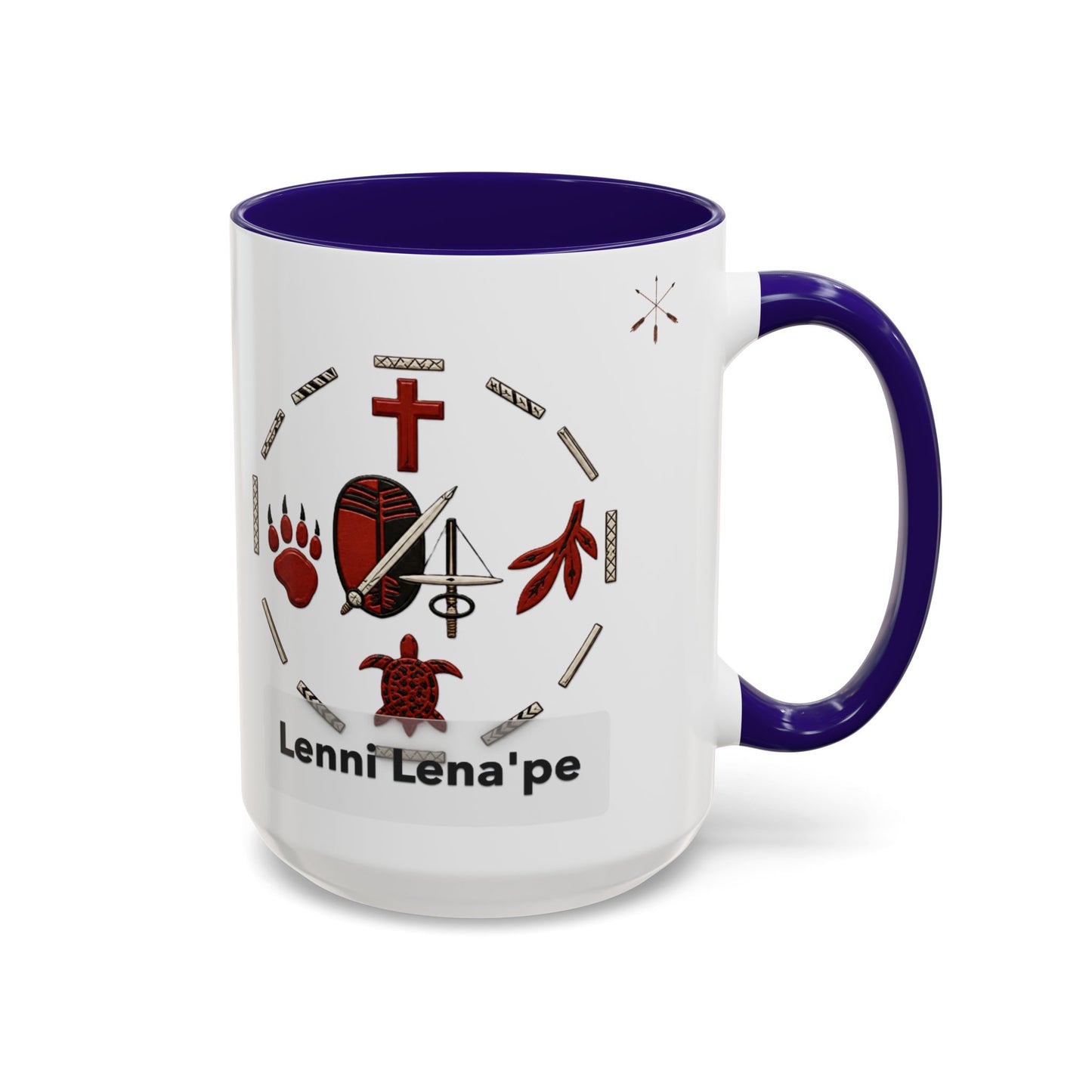 Delaware East Lenni Lenape Tribal Ceramic Mug – Native Symbols Coffee Cup (11oz/15oz)