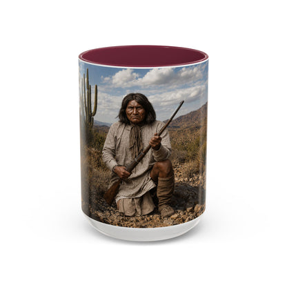Ft. Sill Apache Desert Scene Coffee Mug — 'N'de' Southwest Landscape 11/15oz