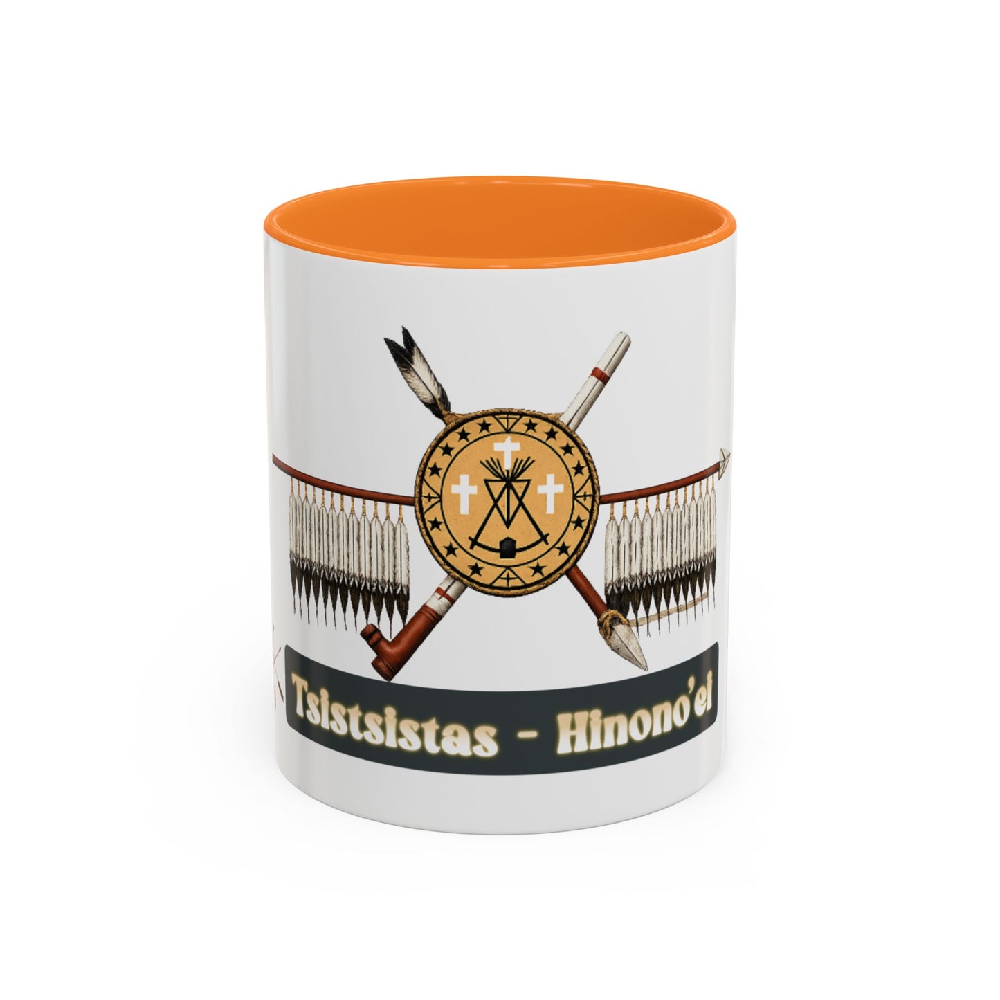 Cheyenne Arapaho Native Heritage Shield Coffee Mug – 'Tsistsistas / Hinono’ei' 11oz & 15oz