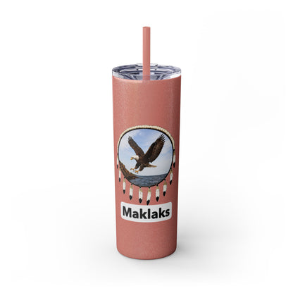 Modoc Eagle Skinny Tumbler – 20oz Straw Travel Cup (Maklaks)