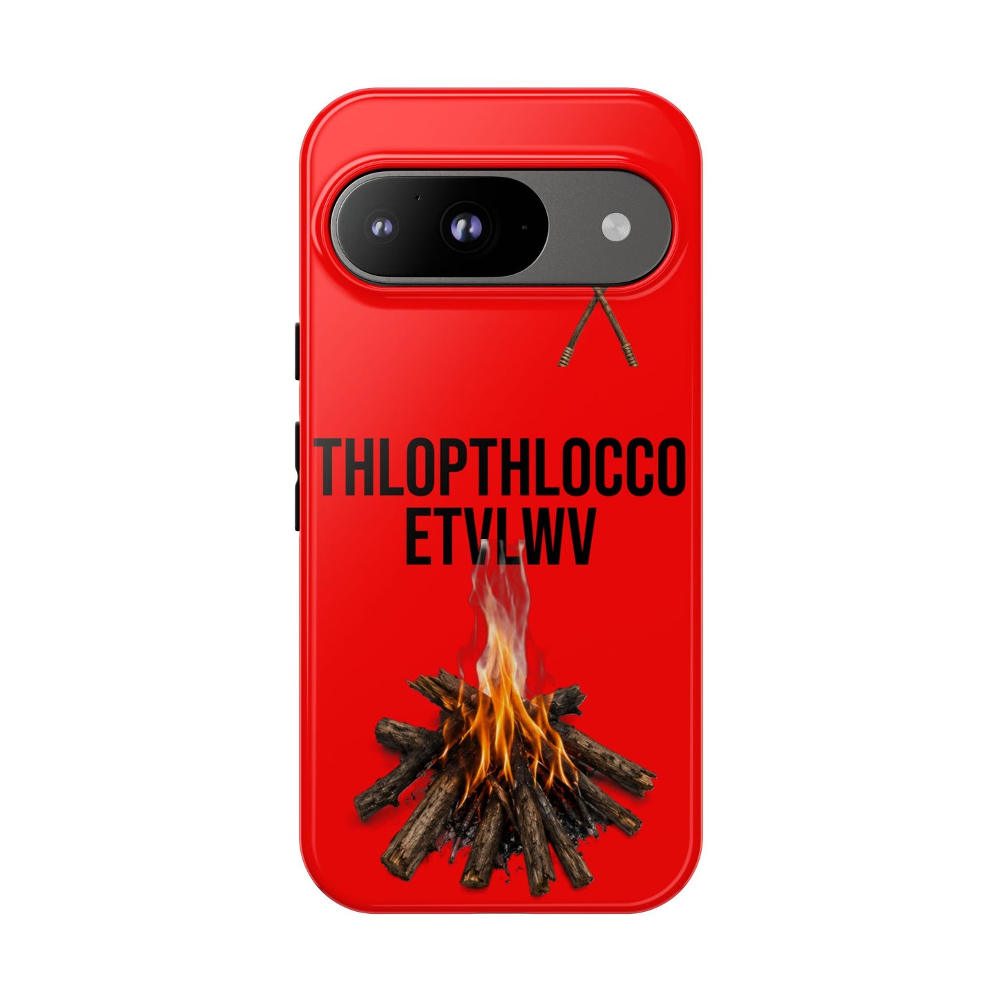 Thlopthlocco Protective Phone Case —  Text "THLOPTHLOCCO ETVLWV"