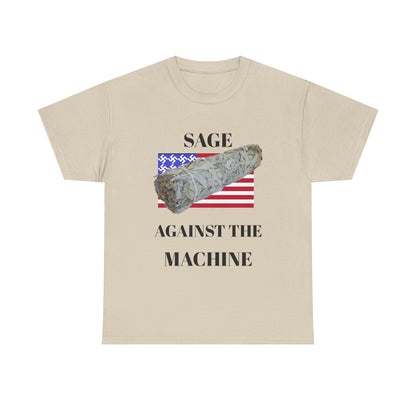 Sage Against the Machine T-Shirt — American Flag Smudge Stick Tee