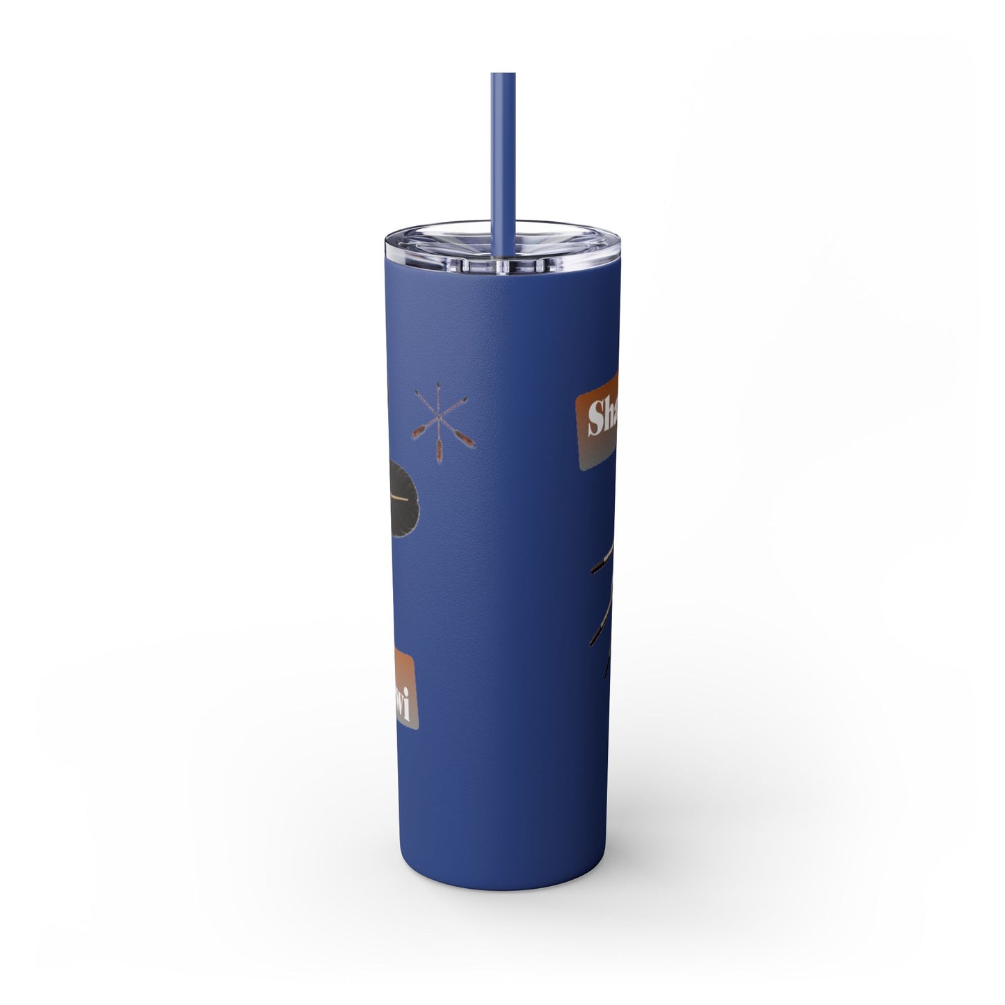 Shawnee Absentee Skinny Tumbler with Straw, 20oz