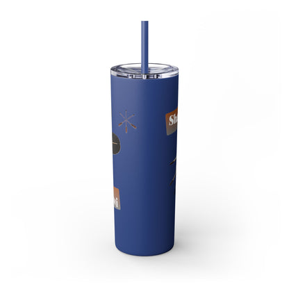 Shawnee Absentee Skinny Tumbler with Straw, 20oz