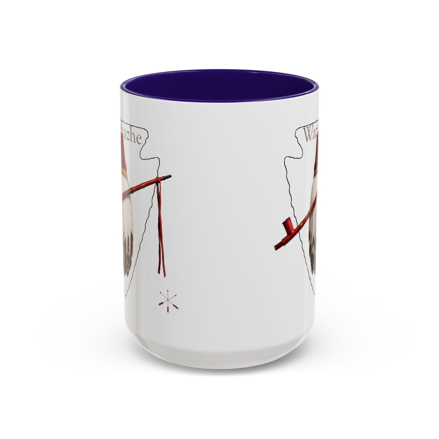 Osage Wazhazhe Tribal Feather Mug (11oz & 15oz) — Native-Inspired Coffee Cup