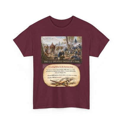 Chief Little Turtle Historical Battle Tee — "The U.S. Greatest Defeat by a Tribe" Cotton T-Shirt