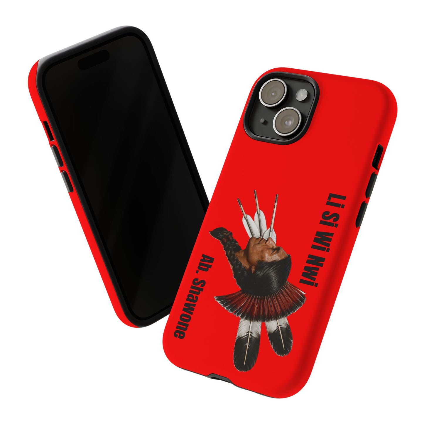 Absentee Shawnee Headdress Phone Case — 'Li Si Wi Ni' Design