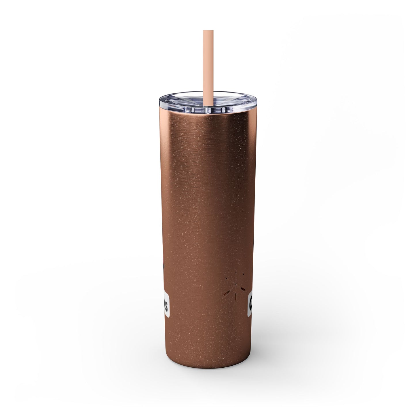 Pawnee Skinny Tumbler — Red Wolf Logo 20oz Insulated Tumbler with Straw