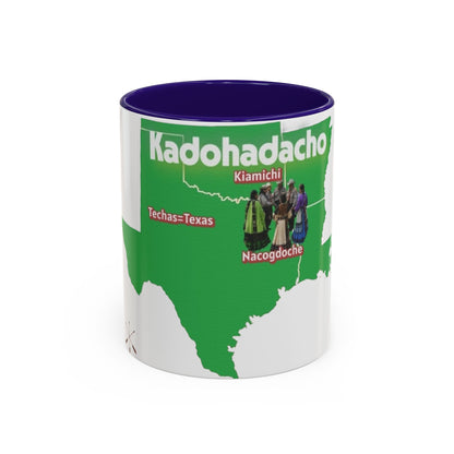 Caddo Kadohadacho Tribal Map Mug — Texas & Nacogdoches Native Pride Coffee Cup (11oz/15oz)