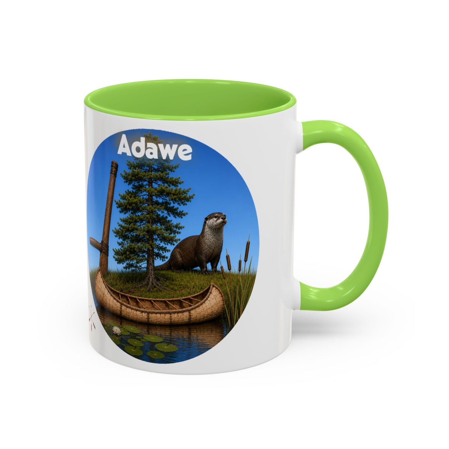 Ottawa Adawe Otter Canoe Mug — Nature Wildlife Coffee Cup (11oz & 15oz)