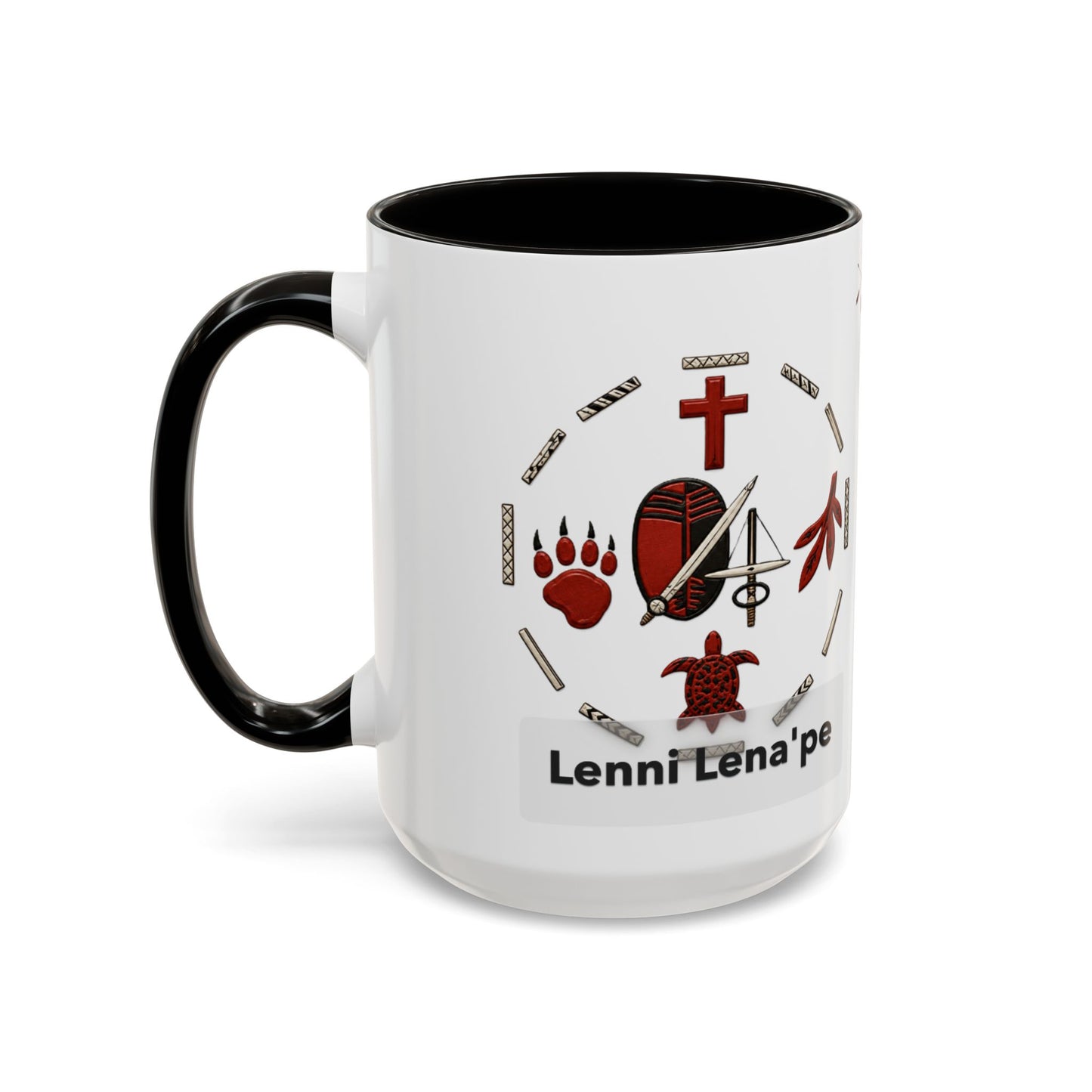 Delaware East Lenni Lenape Tribal Ceramic Mug – Native Symbols Coffee Cup (11oz/15oz)
