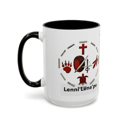 Delaware East Lenni Lenape Tribal Ceramic Mug – Native Symbols Coffee Cup (11oz/15oz)