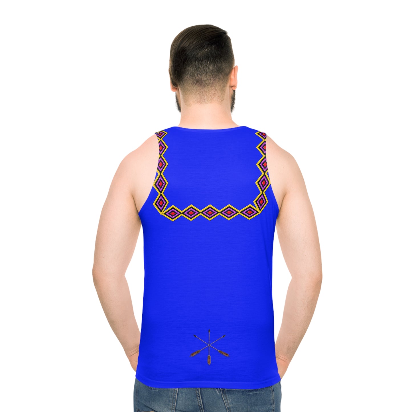 Chahta Blue Diamond Yoke Tank Top