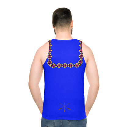 Chahta Blue Diamond Yoke Tank Top