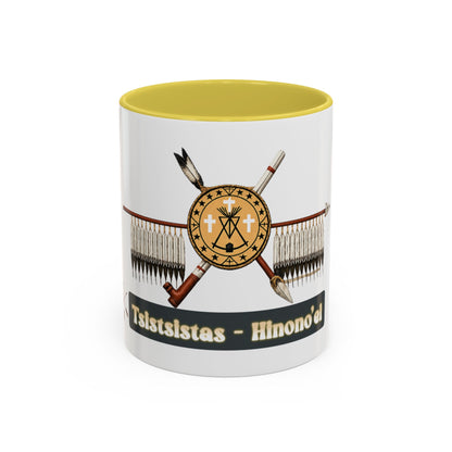 Cheyenne Arapaho Native Heritage Shield Coffee Mug – 'Tsistsistas / Hinono’ei' 11oz & 15oz