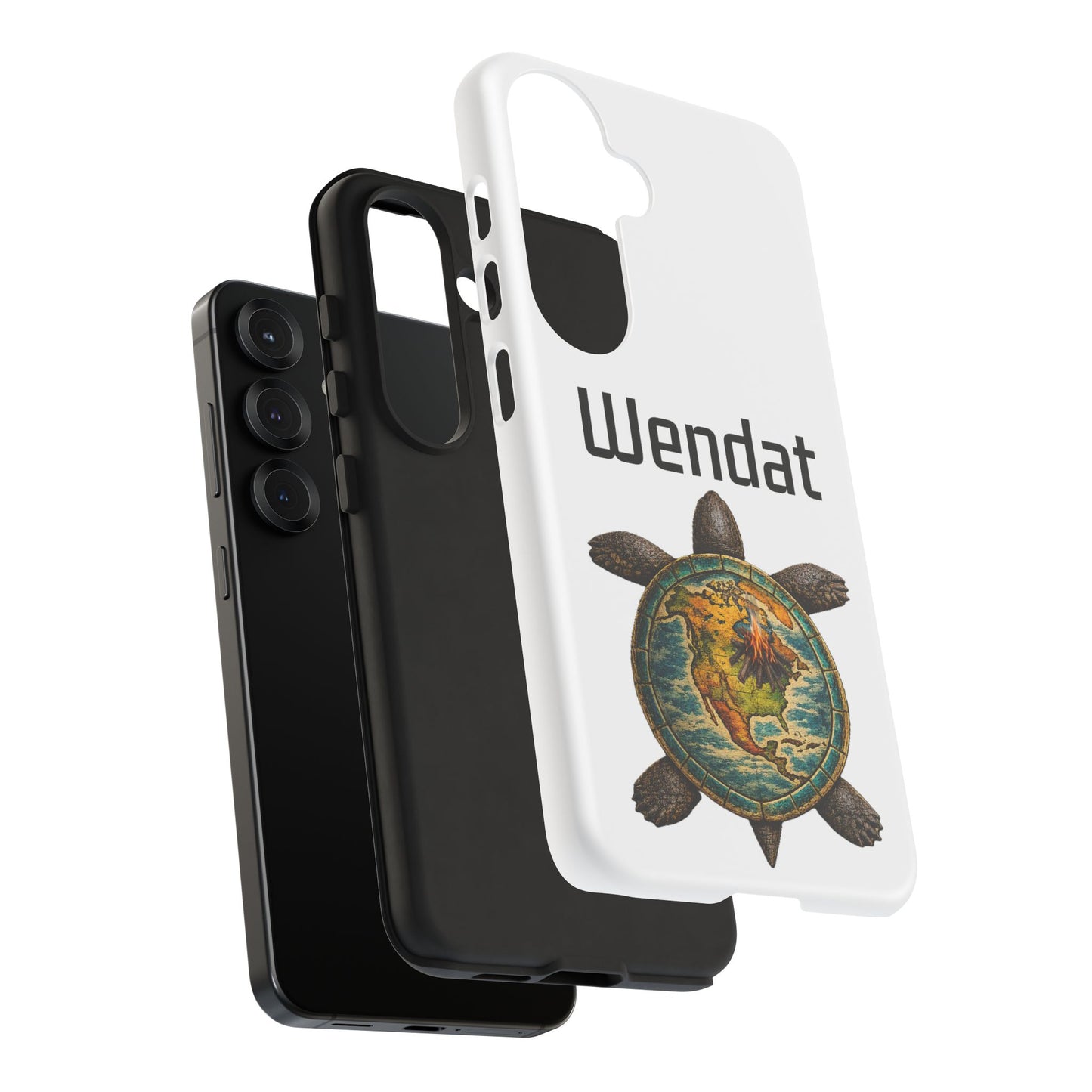 Wyandotte Wendat Turtle Phone Case — Indigenous Turtle Shield Design